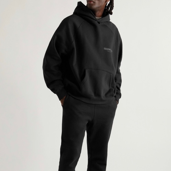 Men’s Fear of god essentials pullover hoodie black XS S - Picture 2 of 5